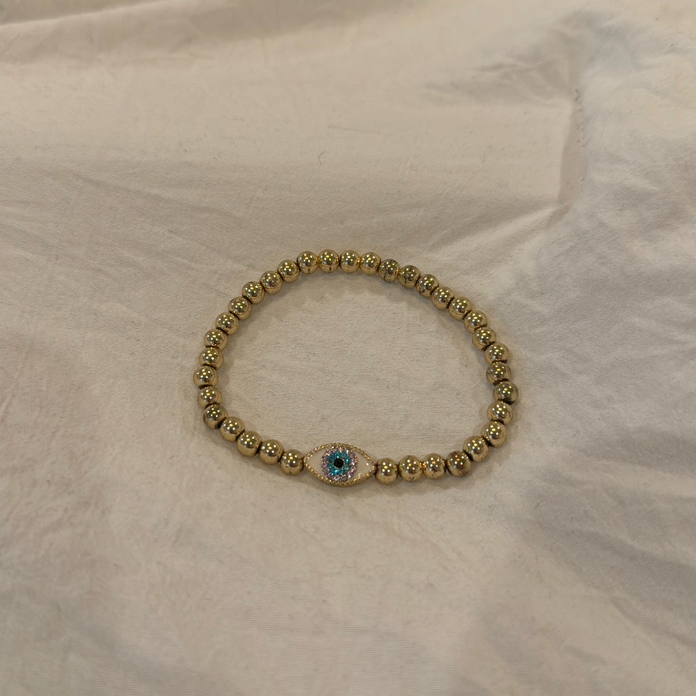 Bauble bar evil eye bracelet.